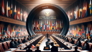 alt_text: Kongres Bersejarah PSSI Asprov Papua Selatan dengan delegasi dan bendera, suasana resmi.