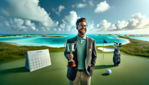 "alt_text": "Blades Brown mendominasi turnamen The American Express dengan performa gemilang."