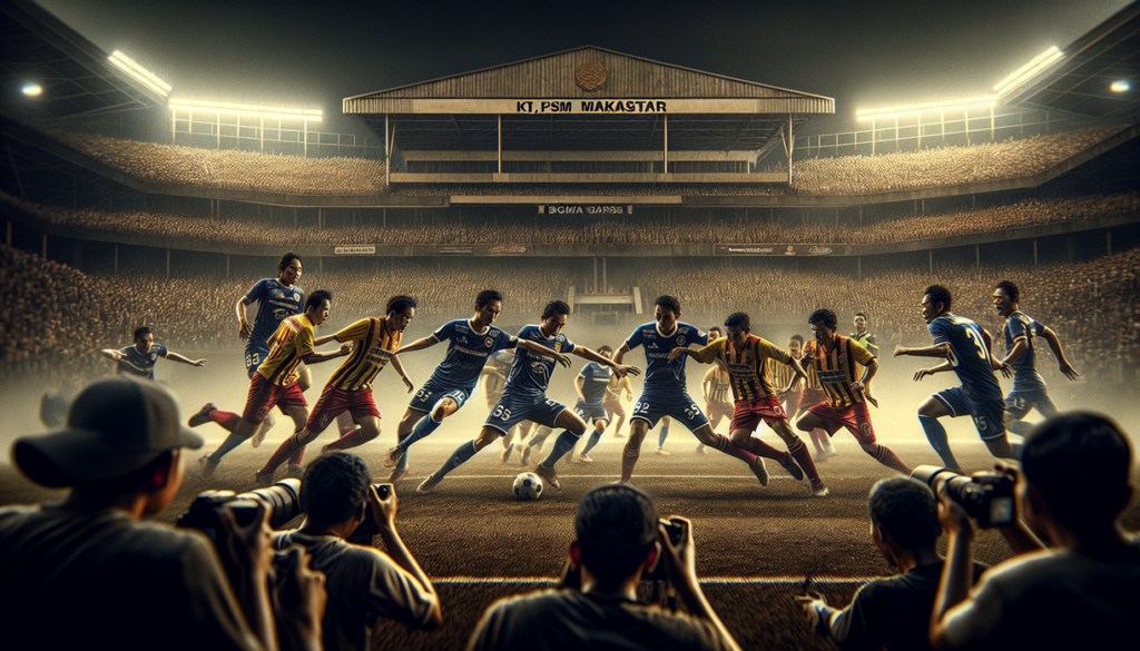 alt_text: Pemain Borneo FC dan PSM Makassar berduel sengit dalam laga penuh gengsi di Kaltim.