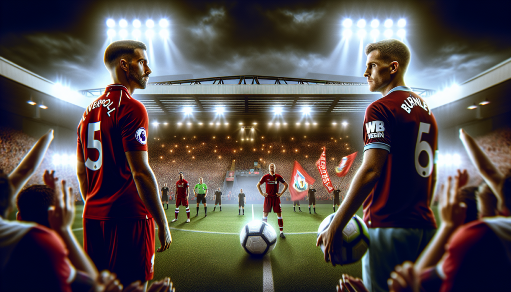 alt_text: Pertandingan sengit Liverpool vs Burnley, fokus pada bola, tekanan permainan, dan rekor penting.