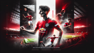 alt_text: Pemain Brasil berlari mengorbankan segalanya demi mengejar bola untuk Manchester United.