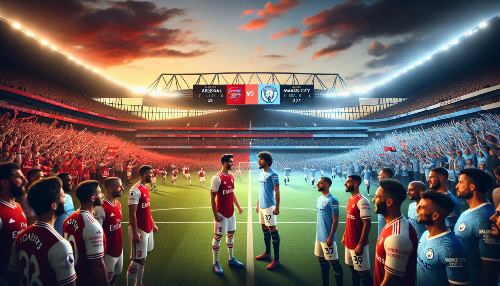 alt_text: Arsenal vs Manchester City berebut puncak klasemen dalam persaingan sengit liga.