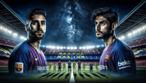 alt_text: Laga sengit antara Barcelona dan Villarreal di Camp Nou, penuh tantangan dan strategi.