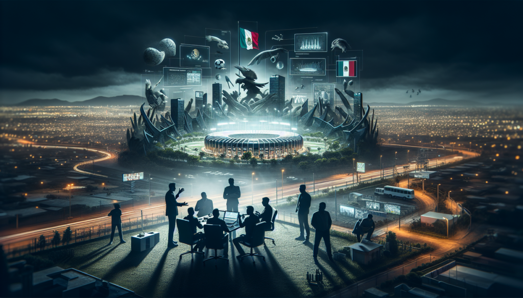 alt_text: Ilustrasi kartel mengintai dan memengaruhi persiapan Piala Dunia 2026.