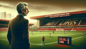 alt_text: "Nottingham Forest memecat Sean Dyche setelah masa jabatan yang singkat dan penuh kontroversi."