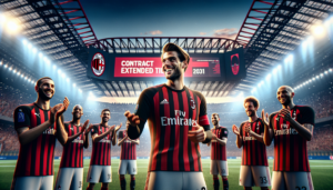 alt_text: Mike Maignan memperpanjang kontrak di Milan, berharap mengangkat prestasi klub lebih tinggi.