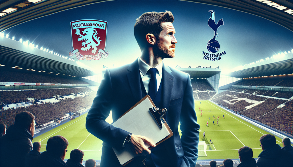 alt_text: Michael Carrick dengan seragam Tottenham, simbol arah baru sepak bola London.