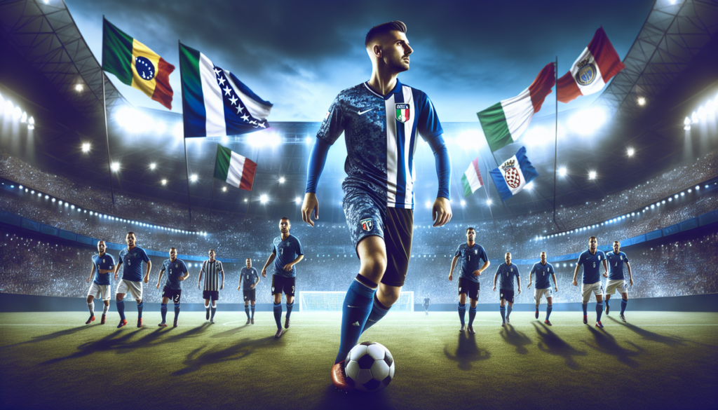 alt_text: Pertandingan seru Bosnia-Herzegovina vs Italia dengan strategi saling terbuka.