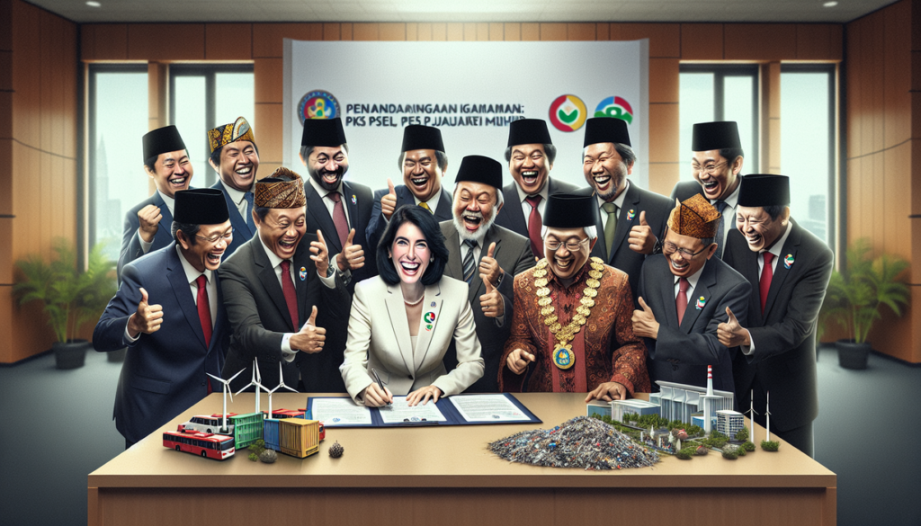 alt_text: Gubernur Jatim bersama PKS PSEL mempromosikan strategi baru untuk pengelolaan sampah di daerah.