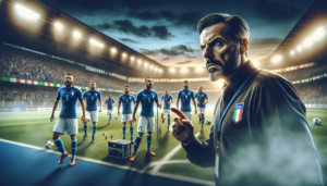 alt_text: Duel sepak bola sengit antara Herzegovina vs Italia, malam penting bagi reputasi kedua tim.