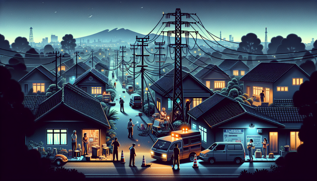 alt_text: Malam di Bantul gelap setelah korsleting PLN, warga mengandalkan lilin untuk penerangan.