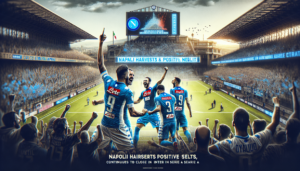 alt_text: Napoli amankan kemenangan penting, Inter hadapi tantangan berat di jalur juara.