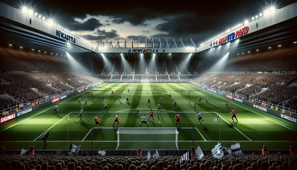 alt_text: Prediksi pertandingan Newcastle vs MU di St James' Park, analisis dan skor hasil akhir.