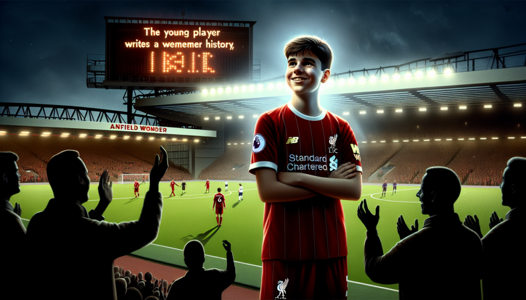 alt_text: "Wonderkid 17 tahun Liverpool raih rekor baru dalam pertandingan terbaru mereka."