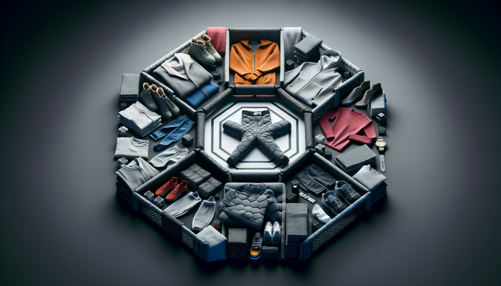 "alt_text": "Romansa dan mode berpadu dalam ring UFC, memadukan drama cinta dan aksi Octagon."