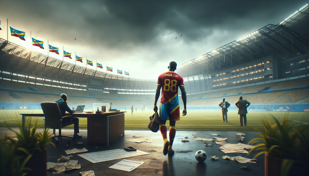 alt_text: Pemain Republik Demokratik Kongo terpukul setelah kalah di playoff penting.