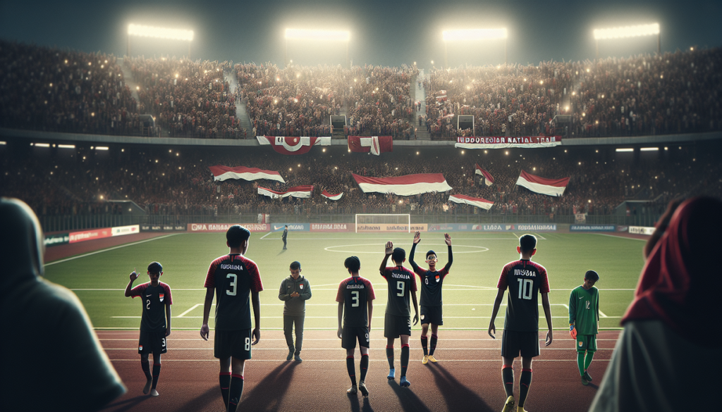 alt_text: Pemain Timnas Indonesia U-17 saling berpelukan dan menguatkan satu sama lain setelah kekalahan.