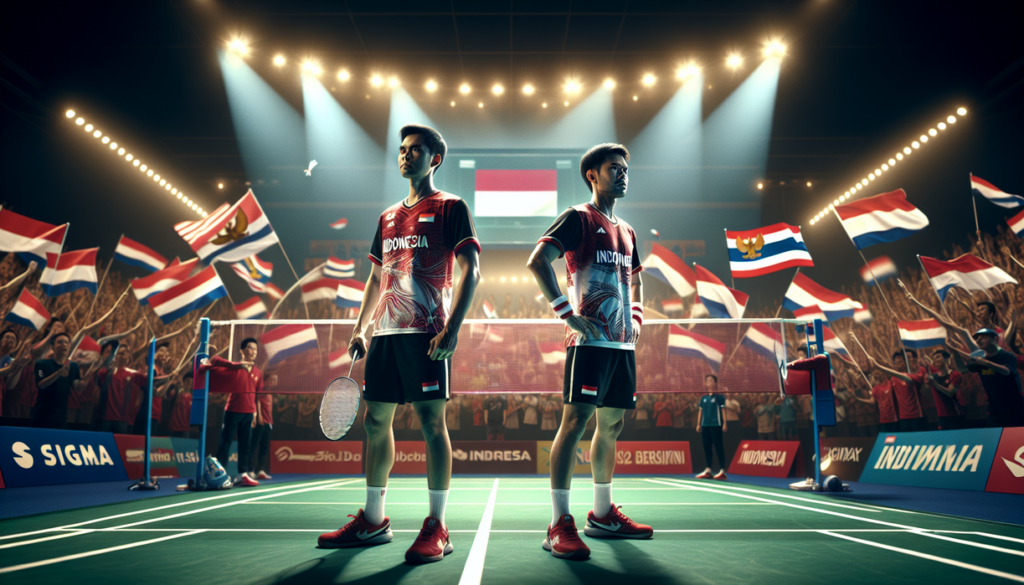 alt_text: Fajar dan Joaquin siap bertanding melawan Thailand di Piala Thomas 2026.