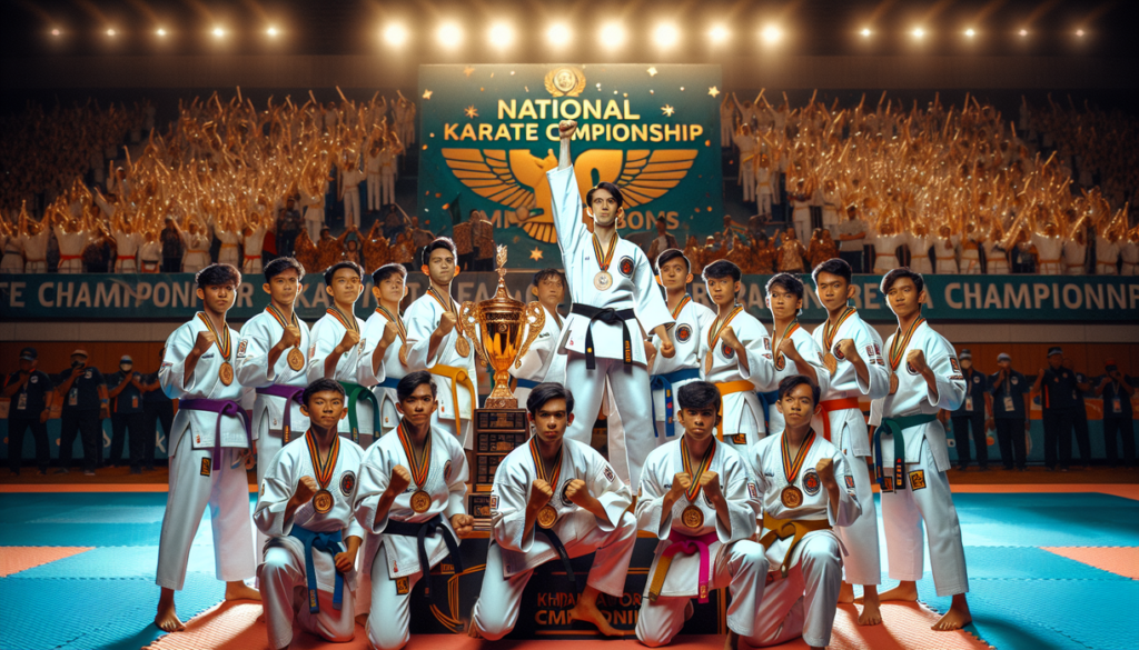 alt_text: Tim Karate Kodaeral IX Ambon raih 12 medali dalam kejuaraan karate terbaru.