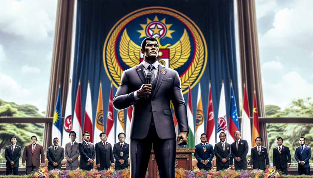 alt_text: Poster dengan visi baru Pengurus Besar Persatuan Sambo Indonesia.