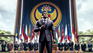 alt_text: Poster dengan visi baru Pengurus Besar Persatuan Sambo Indonesia.