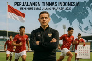 alt_text: Timnas Indonesia dalam sesi latihan untuk meningkatkan strategi dan kebugaran.