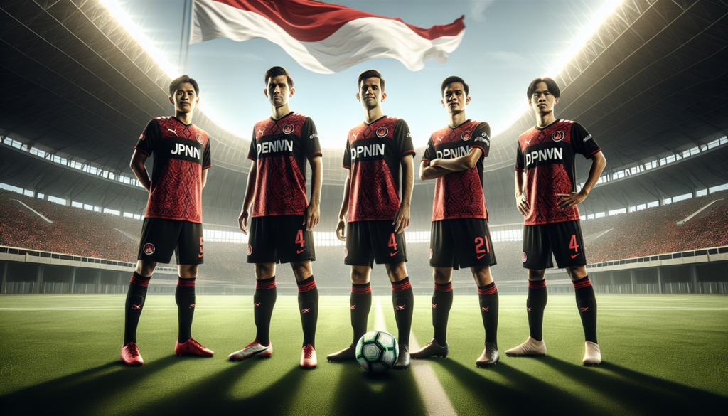 alt_text: Logo Dewa United dan Timnas Indonesia, simbol persatuan dan arah baru dalam sepak bola.