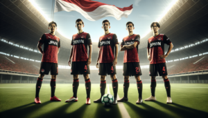 alt_text: Logo Dewa United dan Timnas Indonesia, simbol persatuan dan arah baru dalam sepak bola.