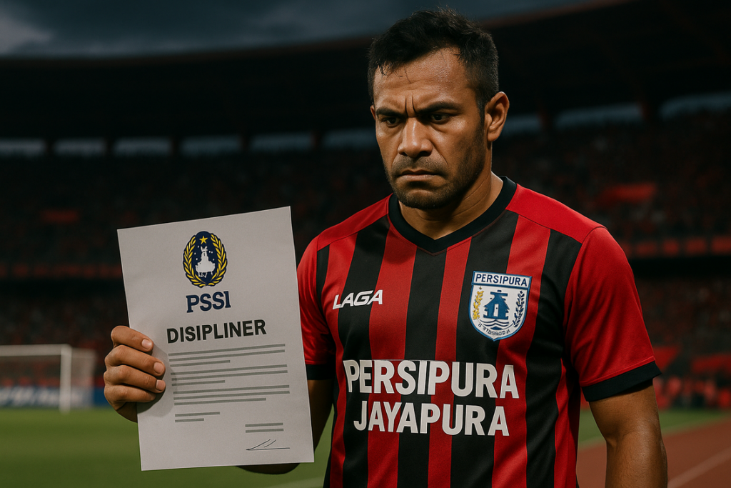 output: alt_text: Persipura terlibat dalam polemik dengan PSSI terkait hukuman di berita viva-bola.