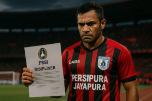 output: alt_text: Persipura terlibat dalam polemik dengan PSSI terkait hukuman di berita viva-bola.