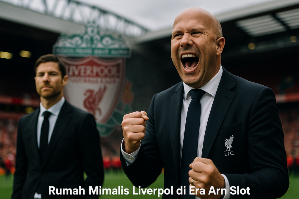 alt_text: Rumah minimalis bergaya modern di Liverpool dengan sentuhan estetis era Arne Slot.
