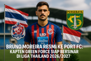 "alt_text": "Bruno Moreira pindah ke Port FC, Persebaya Surabaya kehilangan kapten."