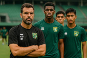 alt_text: Yusuf Meilana menghadapi tantangan besar dalam pembangunan sayap baru Persebaya.
