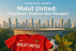 alt_text: Perjalanan bersejarah Malut United dari Jombang menuju situs bersejarah Kie Raha.