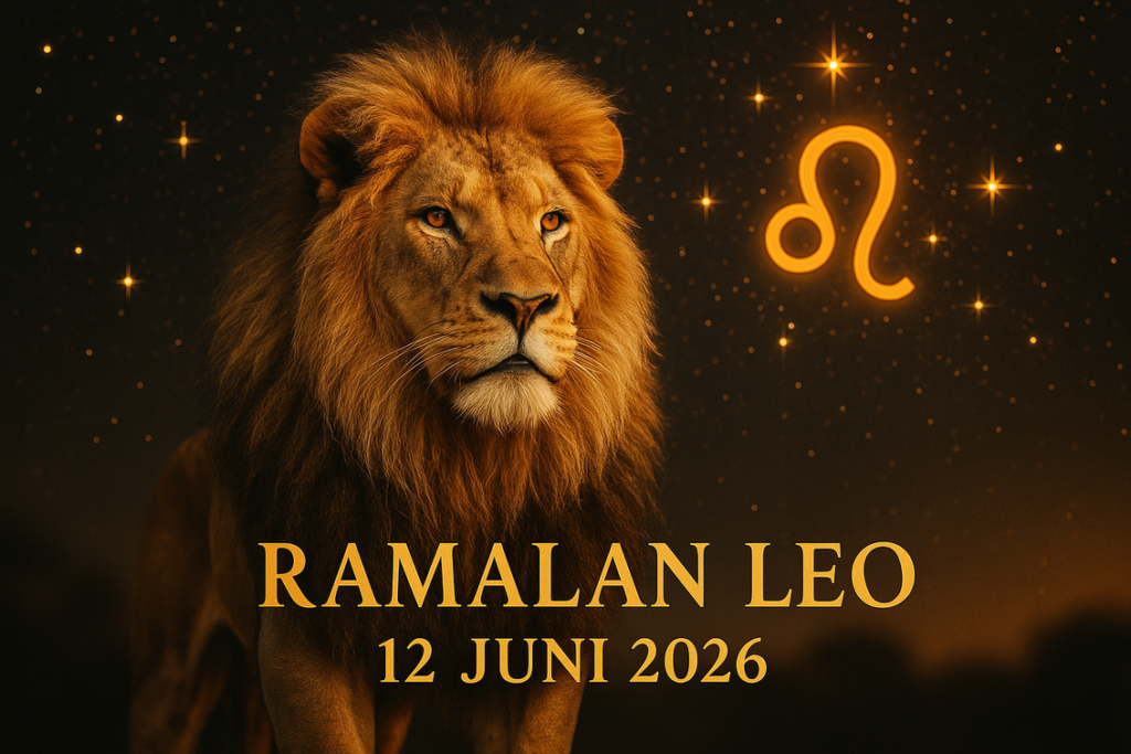 alt_text: Ramalan Leo 12 Juni 2026: Karier meningkat pesat, hubungan cinta semakin harmonis.