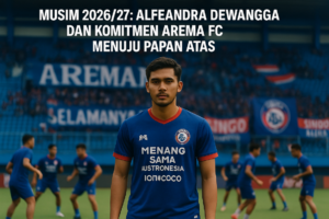 alt_text: Alfeandra Dewangga berambisi memajukan Arema FC menuju sukses di musim 2026/27.