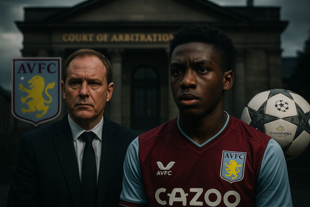 alt_text: Aston Villa terlibat sengketa FIFA dan CAS terkait wonderkid Brian Madjo.