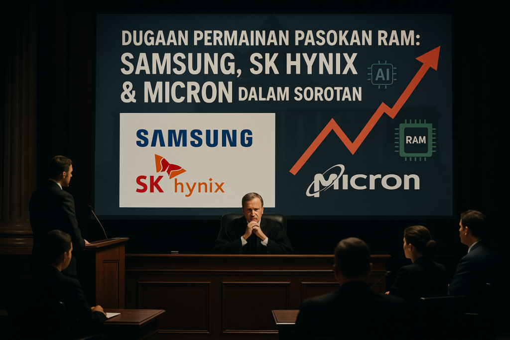 "alt_text": "Diskusi kelompok tentang kenaikan harga RAM, fokus pada strategi dan dampak pasar."