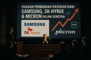 "alt_text": "Diskusi kelompok tentang kenaikan harga RAM, fokus pada strategi dan dampak pasar."