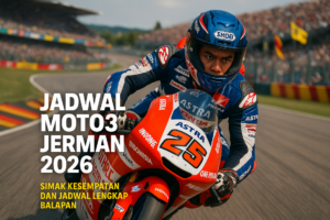 alt_text: Veda beraksi di Sachsenring Moto3 2026, bertekad bangkit dari tantangan tahun sebelumnya.