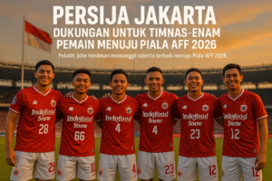 alt_text: Persija dan Timnas berkolaborasi dalam pembuatan konten inovatif menjelang AFF 2026.