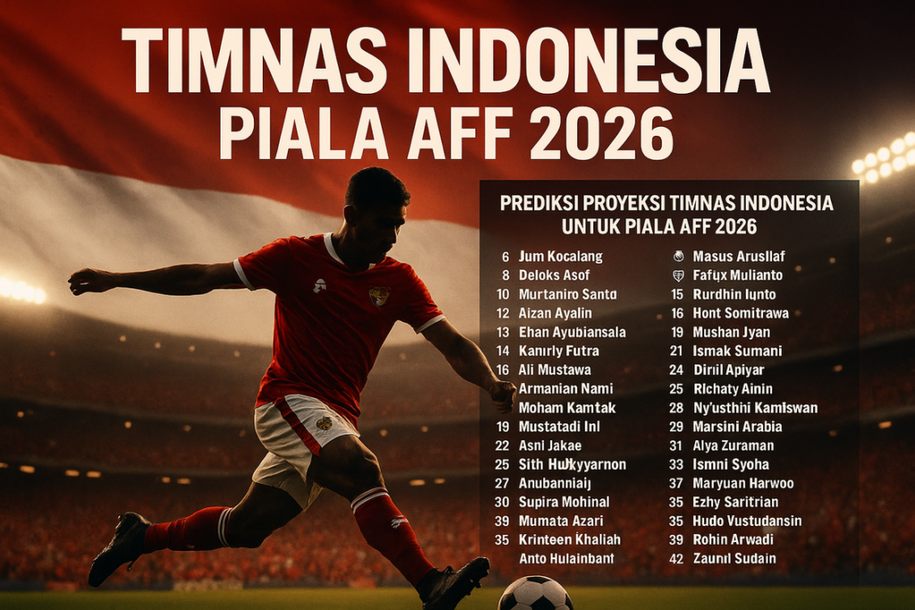 alt_text: Daftar pemain dan pelatih Timnas Indonesia yang diprediksi berlaga di Piala AFF 2026.